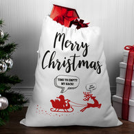 Naughty Reindeer Standard Santa Sack